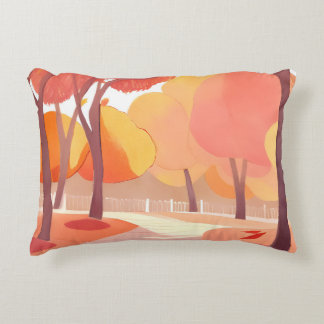 Fall Foliage Stroll | Abstract Watercolor Dekokissen