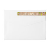 Fall Foliage Thankful Envelope Wrap Address Labels (Rückseite)