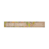 Fall Foliage Thankful Envelope Wrap Address Labels (Person)