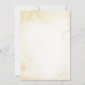 Fall Foliage und Sukkulent | Tan Watercolor Einladung (Rückseite)