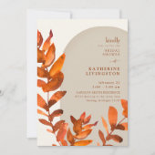 Fall Foliage Vibrance Brautparty Einladung (Vorderseite)