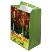 Fall Foliage von Boston Mittlere Geschenktüte (Vorderseite Schrägansicht)