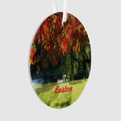 Fall Foliage von Boston Ornament (Vorderseite)