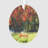 Fall Foliage von Boston Ornament (Vorderseite)