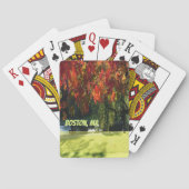 Fall Foliage von Boston Spielkarten (Rückseite)
