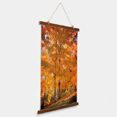 Fall Foliage Wandteppich Mit Holzrahmen (Gewinkelt)