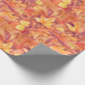 Fall Foliage Watercolor Wrapping Paper Geschenkpapier (Ecke)