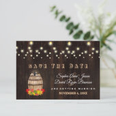 Fall Foliage Wein Rebberge Save the Date (Stehend Vorderseite)