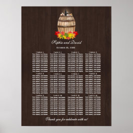 Fall Foliage Weinrebe Rebsorte Poster