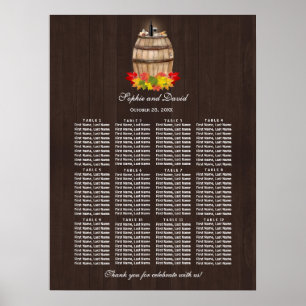 Fall Foliage Weinrebe Rebsorte Poster
