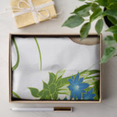 Fall Foliage White Pumpkins Blumengrün Seidenpapier (Geschenk)