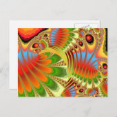 FALL FOLIAY FRAKTAL POSTKARTE (Vorne/Hinten)