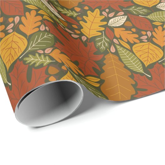 Fall Foliing Paper Geschenkpapier (Rolleneckpunkt)