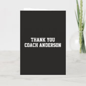 Fall Football Cards Thank You Coach From The Team Karte (Rückseite)