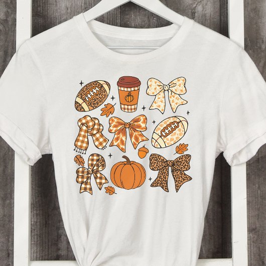 Fall Football Game Day Preppy Coquette Books Tri-Blend Shirt