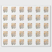 Fall Football Tis The Season Halloween Gamer Day Geschenkpapier (Flach)