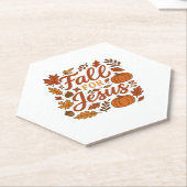 Fall For Jesus Autumn Pumpkin Christian Faith Clas Untersetzer (angewinkelt)
