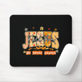 Fall For Jesus He Never Leaves Autumn Christan Men Mousepad (Mit Mouse)