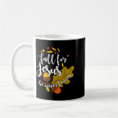 Fall For Jesus He Never Leaves Autumn Fall Christi Kaffeetasse (Links)