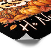 Fall For Jesus He Never Leaves Christian Faith Cro Poster (Ecke)