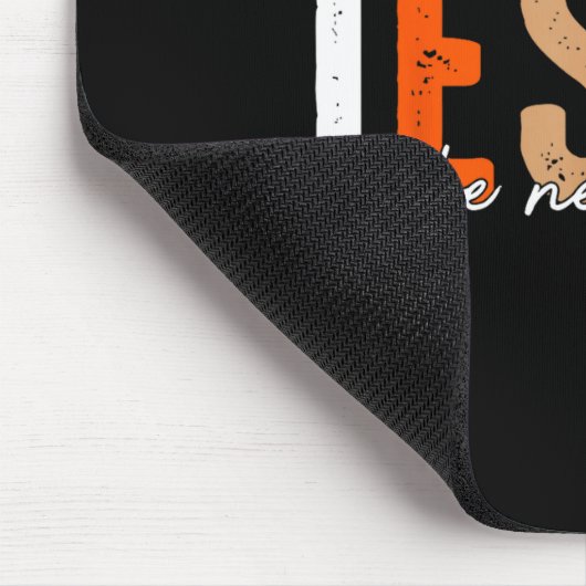 Fall For Jesus He Never Leaves Leaves Autumn Chris Mousepad (Ecke)