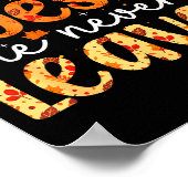 Fall For Jesus He Never Leaves Retro Autumn Thanks Poster (Ecke)