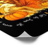 Fall For Jesus He Never Leaves Retro Thanksgiving Poster (Ecke)