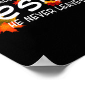 Fall For Jesus He Never Leaves Shirt Christian Hal Poster (Ecke)