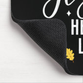 Fall For Jesus He Never Leaves Thanksgiving Christ Mousepad (Ecke)