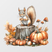 Fall Forest Animal Window Cloning Fensteraufkleber (Blatt)