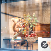 Fall Forest Animal Window Cloning Fensteraufkleber (Café-Fenster)