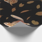 Fall Forest Animals Autumn Leaves Geschenkpapier (Ecke)