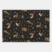 Fall Forest Animals Autumn Leaves Geschenkpapier Set (Vorderseite)