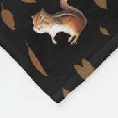 Fall Forest Animals Autumn Leaves Monogram Fleecedecke (Ecke)