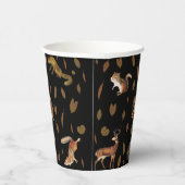 Fall Forest Animals Autumn Leaves Pappbecher (Rechts)