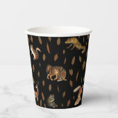 Fall Forest Animals Autumn Leaves Pappbecher (Vorderseite)