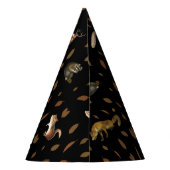 Fall Forest Animals Autumn Leaves Partyhütchen (Rückseite)