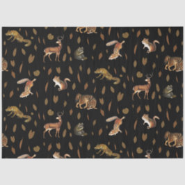 Fall Forest Animals Autumn Leaves Seidenpapier