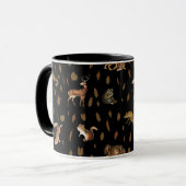 Fall Forest Animals Autumn Leaves Tasse (Vorderseite Links)
