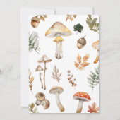 Fall Forest Animals Baby Dusche Einladung (Rückseite)