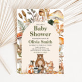 Fall Forest Animals Baby Dusche Einladung