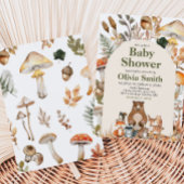Fall Forest Animals Baby Dusche Einladung