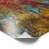Fall Forest Artwork Fotodruck (Ecke)