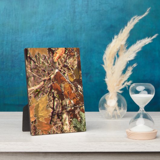 Fall Forest Bush Camouflage Fotoplatte (Seite)