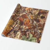 Fall Forest Bush Camouflage Geschenkpapier (Ungerollt)