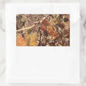 Fall Forest Bush Camouflage Rechteckiger Aufkleber (Tasche)