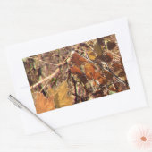 Fall Forest Bush Camouflage Rechteckiger Aufkleber (Umschlag)