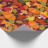 Fall Forest Floor Cartoon Geschenkpapier (Ecke)