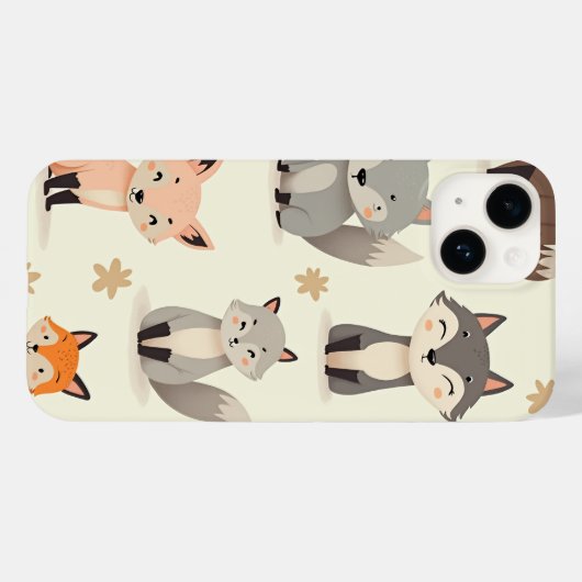 Fall Forest Friends Case-Mate iPhone Hülle (Rückseite (Horizontal))