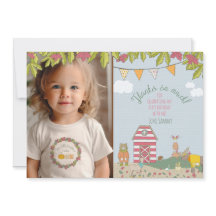 Fall Forest Friends Photo Thank You Card